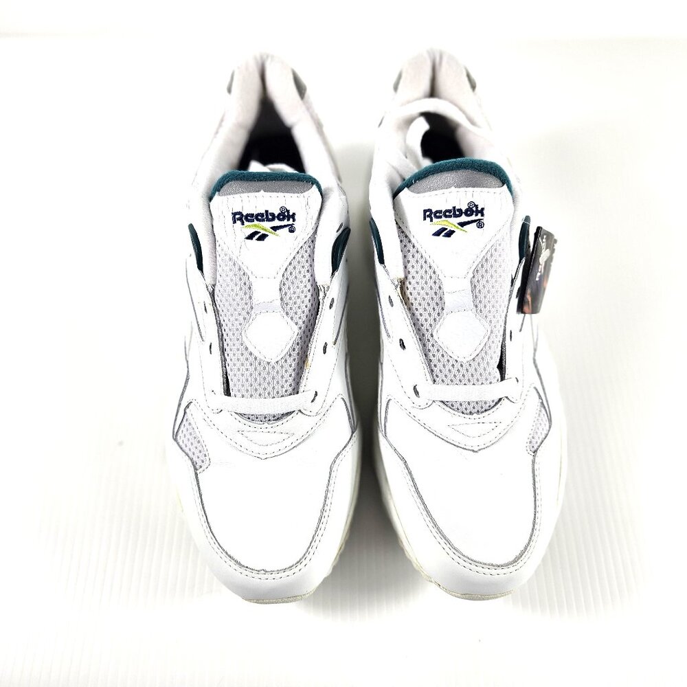 Vintage Reebok Leader DMX Shoes Mens Size 11 White Blue DynaMax Walking 90s New